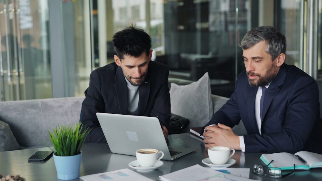 business executives meeting secretly